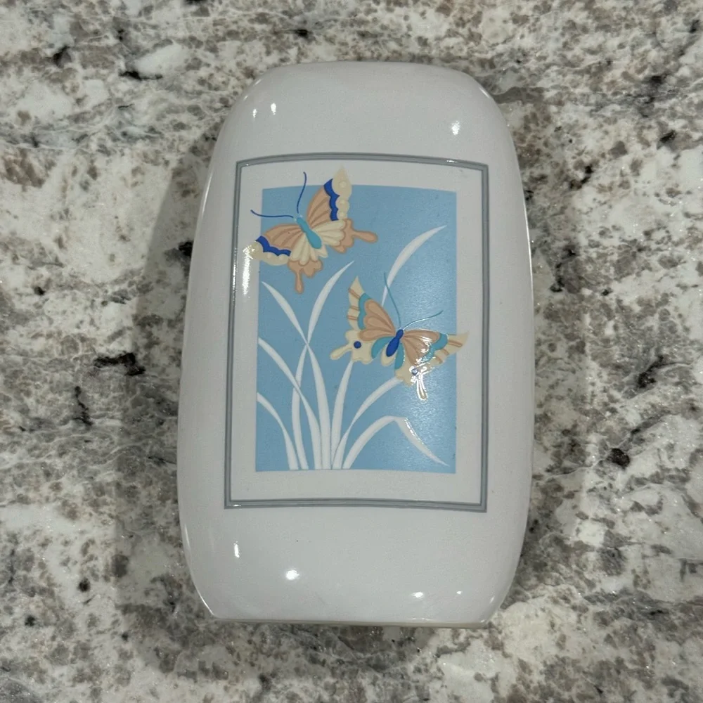 Vintage Ceramic Butterfly Vase Otagiri Japan